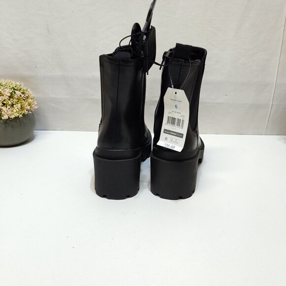 Time and Tru Unit Chelsea Ankle Lug Sole Combat Boot Memory Foam Women's Size 6 - Picture 6 of 8